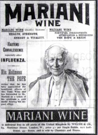 photo of the Pope and Vin Mariani