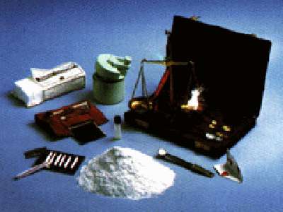 photo of a coke dealer's equipment