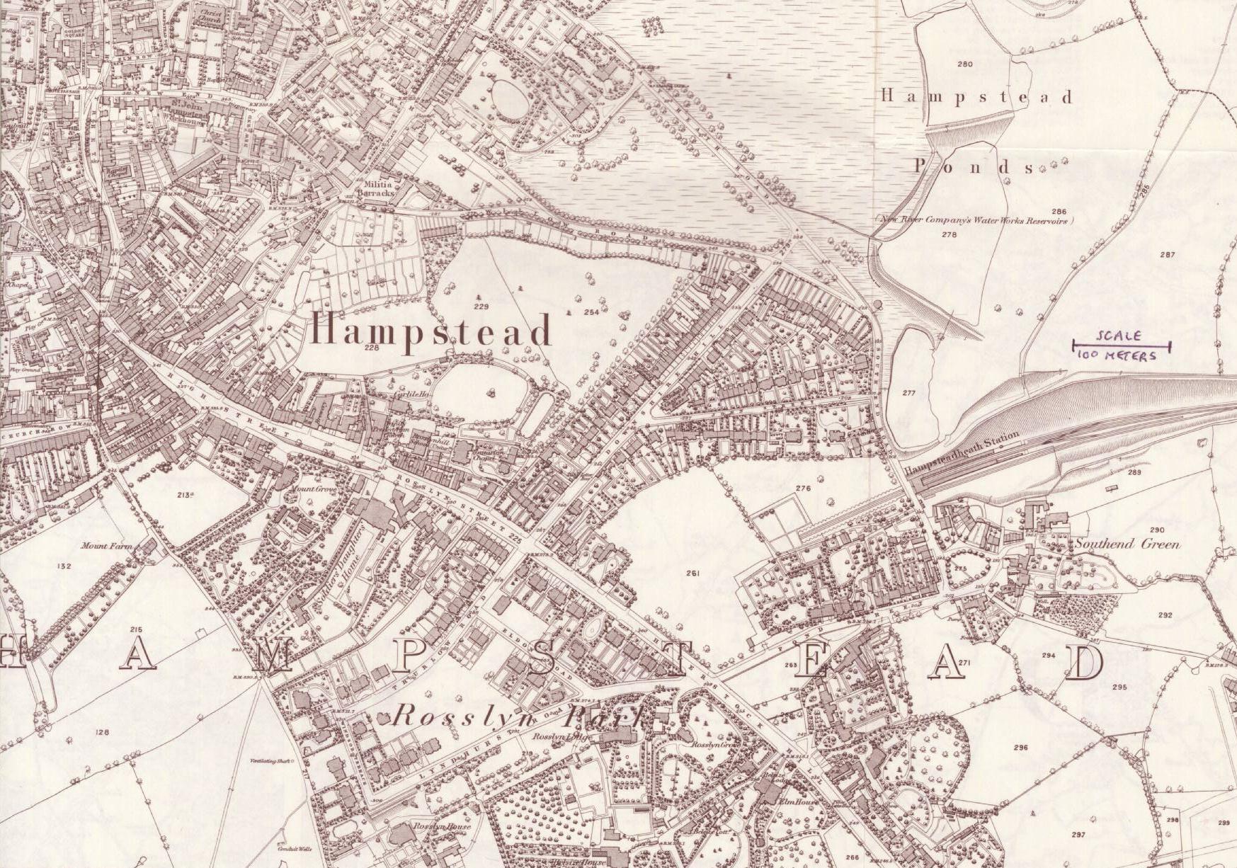 map of Hampstead