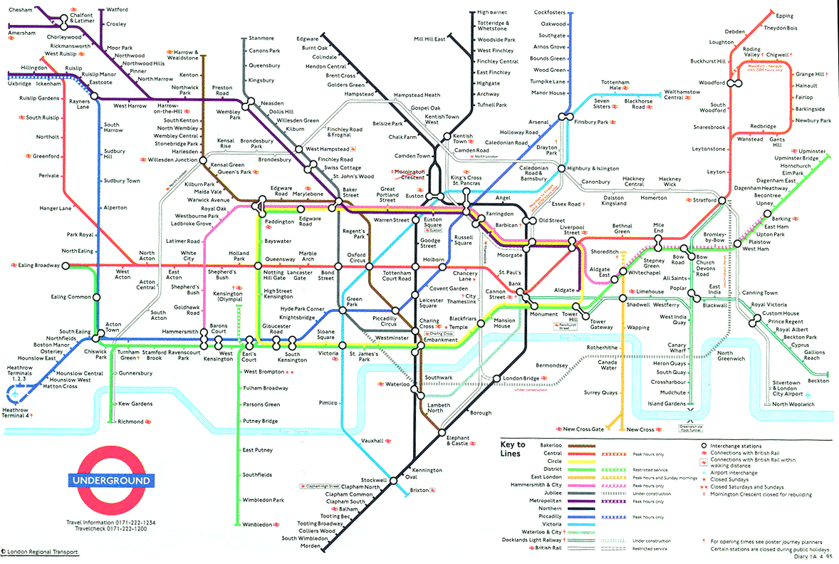 map of London Underground