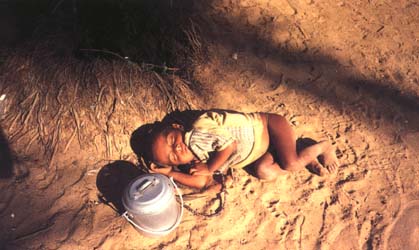 destitute Indian child