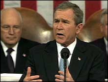 President GW Bush delivers State of the Union Address